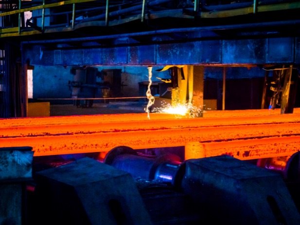 Industrial steel sorting facility